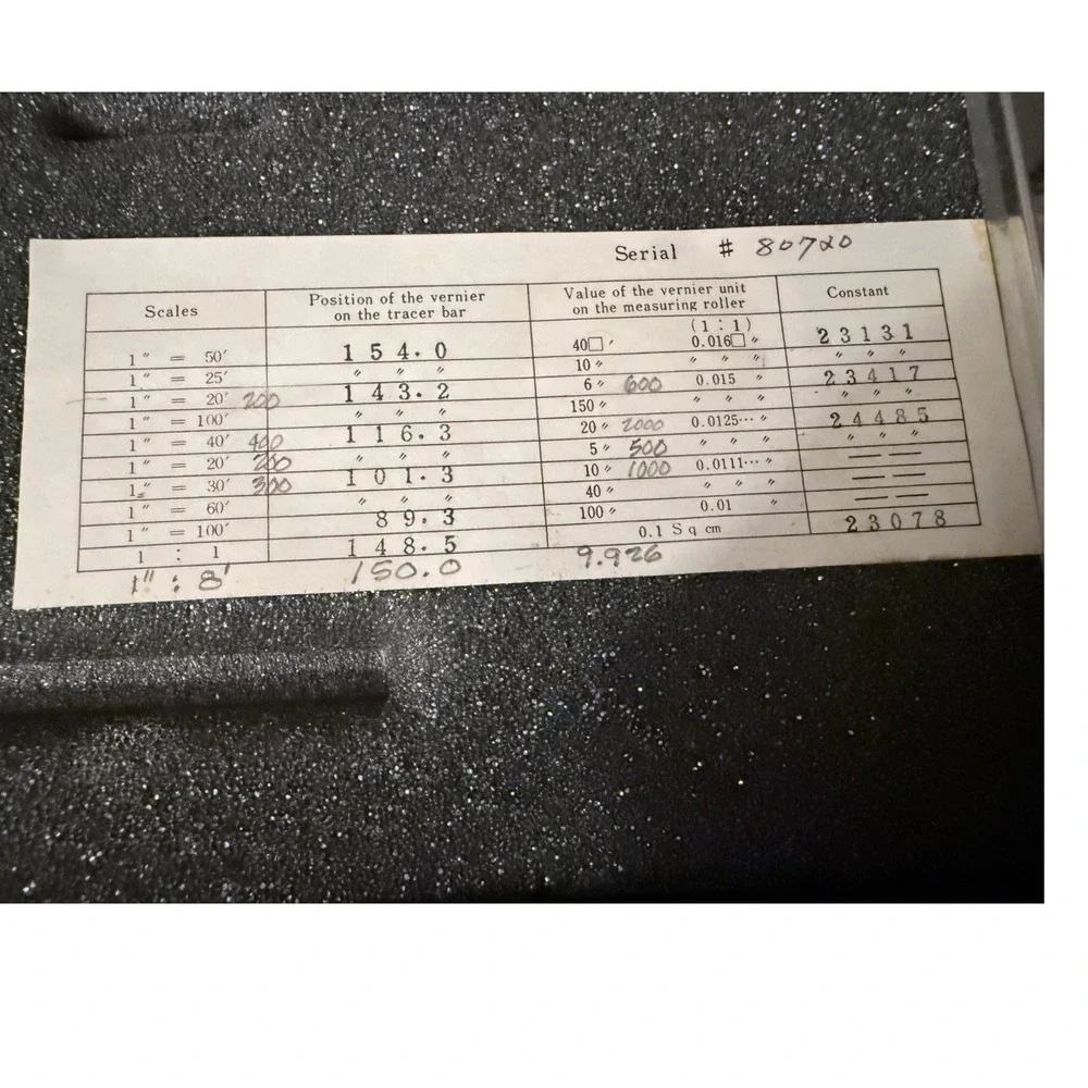 LIETZ Compensation Planimeter No 80720 Precision Measuring Instrument with‎ Case